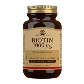 Solgar Biotine 1000Mcg (Vitamine B8) 50 G?Lules V?G?Tales - 1