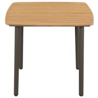 vidaXL Set de muebles de comedor de jardín 5 piezas de ratán negro - details 5