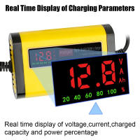 Cargador De Batería De Coche Automático Completo 2A Recarga Rápida 3 Etapas Para Baterías De Ácido Plomo AGM GEL Con Pantalla LCD Digital - details 2