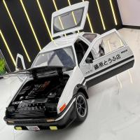 Modelo De Coche De Colección Initial D Toyota AE86 Aleación De Metal a Escala 1:24 Juguete Deportivo Para Niños Y Adultos Vehículos Retroalimentados A458 - details 19