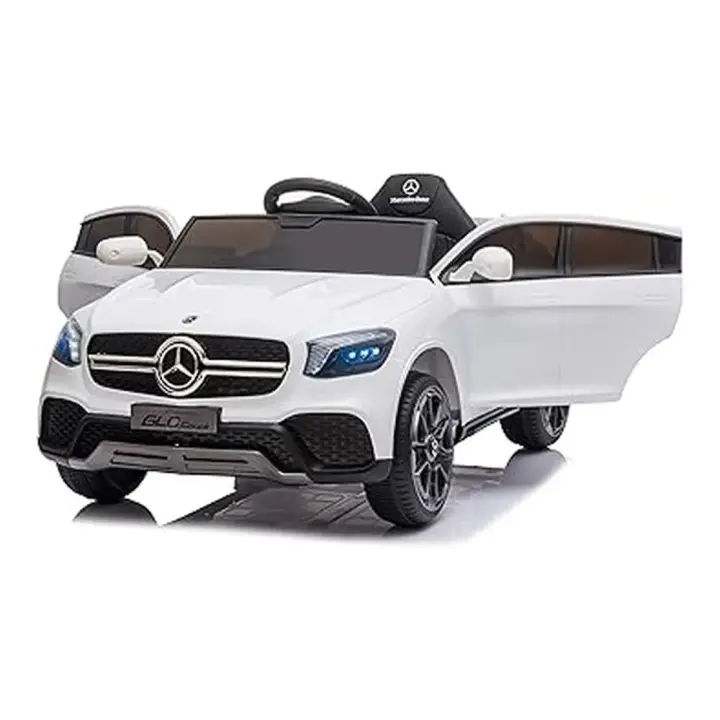 Injusa Coche de Juguete Eléctrico 12V Mercedes Benz Blanco - Divertido Regalo para Niños - 1