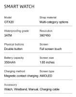 Reloj inteligente con pantalla AMOLED HD, frecuencia cardíaca, oxígeno en sangre, salud, Bluetooth, información de llamadas, reloj multideportivo (2025) - details 5
