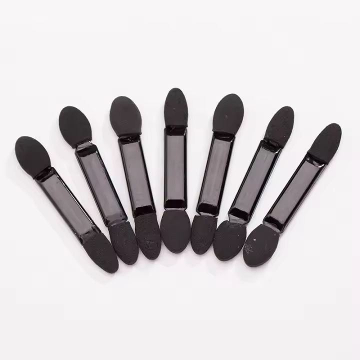 100Pcs Cepillo De Uñas Con Esponja Doble Cara Aplicador De Polvo De Uñas Espejo Pigmento De Cromo Fácil Cepillo De Maquillaje Herramientas De Latex - 1