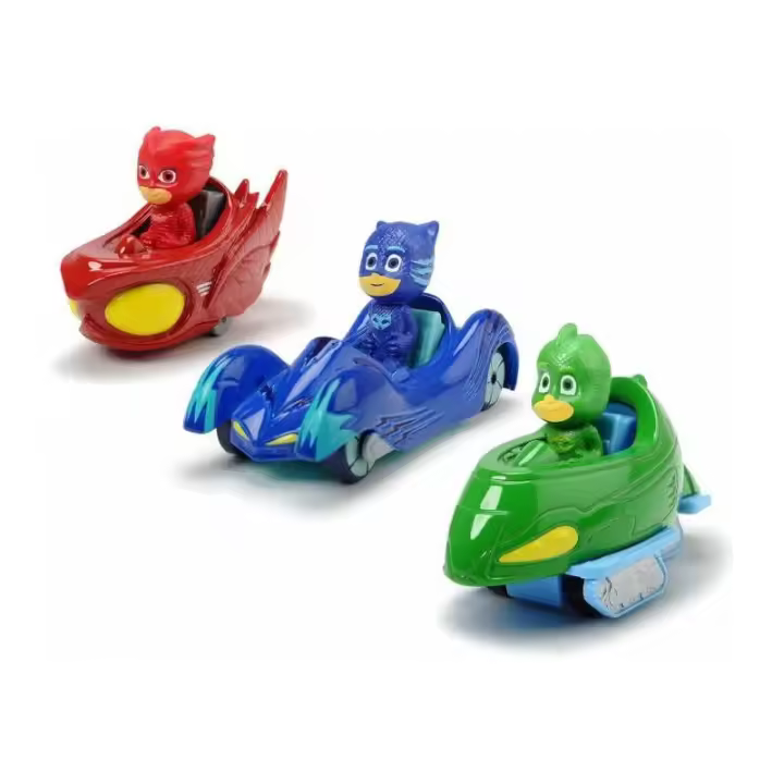 SET 3 VEHÍCULOS DE METAL 7CM DE PJ MASKS - 1
