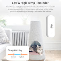 Sensor De Temperatura Y Humedad WiFi Para Interior Monitoreo Por APP Compatible Con Alexa Y Google Home Control Por Voz Batería Recargable - details 2