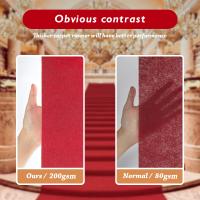 Carpetazo Rojo De Boda Personalizable De 1.2M Ancho Para Aisle Runner Decoración Interior Y Exterior Para Eventos Y Fiestas Textil De Carpeta De Hogar - details 12