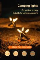 Lámpara De Camping Recargable LED Con Modos De Luz Simulados Chispa Bonfire Para Noche Patio Jardín Fiesta Senderismo Hogar - details 1
