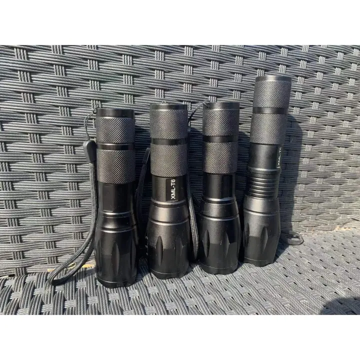 Linterna de luz potente con zoom telescópico para uso doméstico, exterior, pesca nocturna, conducción nocturna, fácil de llevar. - 1