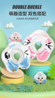 JINGPOU - Anillo de natación para bebé, anillo de cuello inflable para bebé recién nacido, anillo de baño para bebé con forma de pétalo - details 12