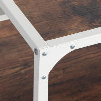 ORION91 MESA DE CENTRO EN ACERO Y MDF CON RUEDAS 80x55x45cm Color Blanco - SpazioLuzio - details 0