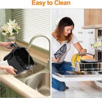 BIT Freidora de aire 4L Negro, Air Fryers Sin Aceite, con Cesta, fácil limpieza, controles simples de perilla, Temporizador, cocina saludable para familias de 1 a 4, diseño de cuerpo mate - details 4