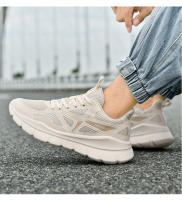 Zapatos De Correr Para Hombre Ligeros Cómodos Transpirables Moda Absorbentes De Choque Suela EVA Talla True Ankle above Microfibra Algodón Encierre De Pieza - details 9