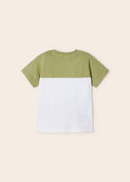 Paquete de 2 camisetas para niño de manga corta en verde, blanco y estampado crudo - Mayoral - details 2