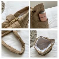 Bolso De Hombro Puffer Para Mujeres Y Niñas Estilo Casual Cuadrado De Plegado Invernal Bolso De Mano Quilted Tote Bag - details 5