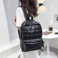Mochila De Invierno Yogodlns Espacio Algodón Para Mujer Gran Capacidad Escuela Bolsa Viaje Nylon Impermeable Rucksack Estudiante Pack Femenino - details 3