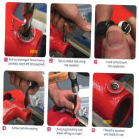 Kit De Reparación De Hileras Métricas 30Pcs Con Insertos De Hilo M3 M4 M7 M9 M11 Helicoil Herramienta De Auto Reparación En Acero Inoxidable 304 Para Coche - details 4