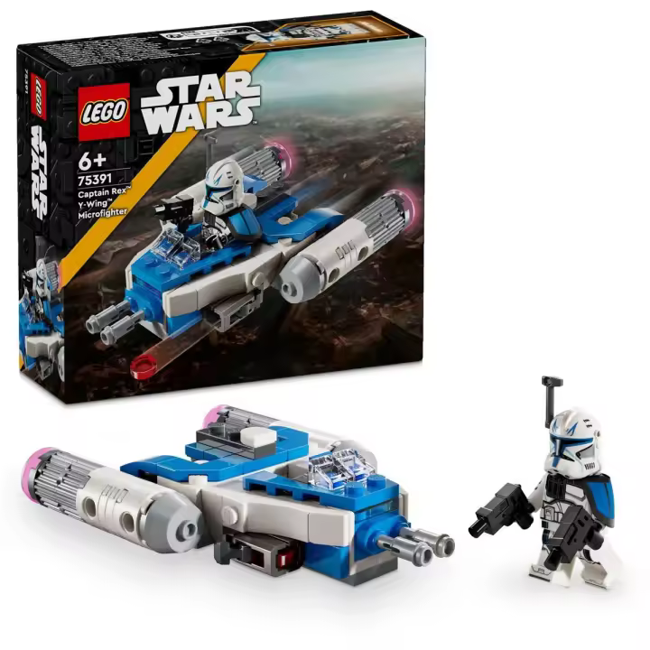 LEGO® Star Wars: Las Guerras Clon Microfighter: Ala-Y del Capitán Rex Nave estelar de juguete 75391 - 1
