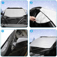 Cortina De Sol Para Coche Protección UV Visera De Parabrisas Anticongelante Y Anti Nieve Material De Aluminio Y Esponja - details 1