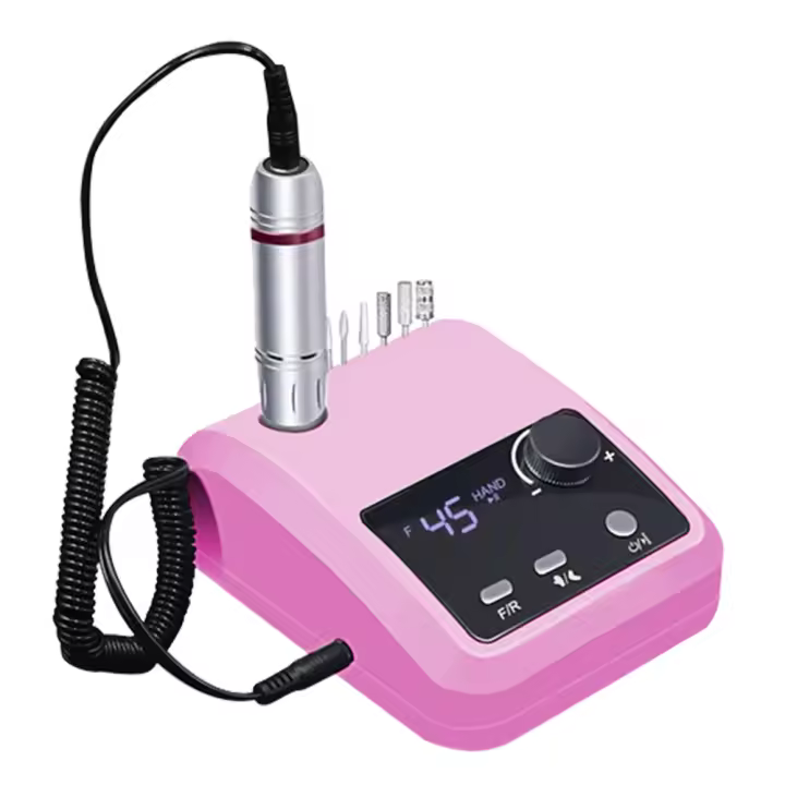 Máquina De Uñas Eléctrica 45000RPM Taladro Profesional Para Pulir Y Modelar Uñas Máquina De Manicura Con Accesorios Incluidos - 1