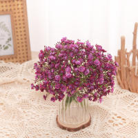 Arreglo De Flores Artificiales Gypsophila Para Boda Decoración De Mesa Con Lazo De Novia En Vaso De Plástico Adecuado Para Fiestas Y Decoración Del Hogar - details 5