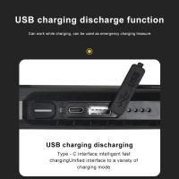 Linterna De Trabajo COB LED Recargable USB Con Batería 18650 Luz Portátil Para Camping Impermeable Con Imán 4000mAh Fuente De Iluminación Mixta Distancia De Iluminación 50-100 M - details 9