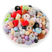 57pcs/Bag Bolas Redondas De Terciopelo Para DIY Hebillas Para Pulseras Collares Y Pendientes Set De Perlas Para Fabricación De Joyas - details 2