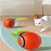 Juguete Interactivo Para Gatos Bola Recargable Por USB Modos De Juego Adaptativos Superficie Texturada Con C Cola Simulada - details 0