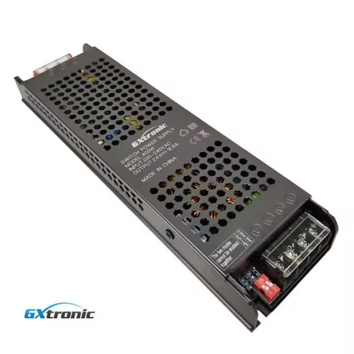 STARLED Fuente Alimentación 24V 400W 16.6A Aluminio IP20 - GXTronic - 1