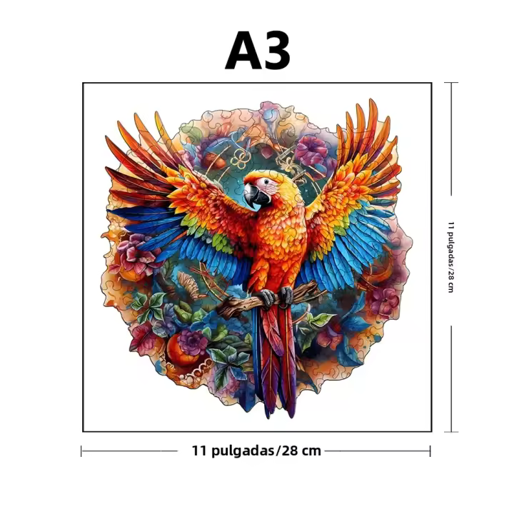 Puzzle De Madera De Colibrí Bonito Decoración Perfecta Para El Hogar Y Regalos De Vacaciones Puzzle Creativo Para Adultos Y Niños - 1