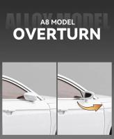 Coche De Colección Audi A8 De 1/24 En Metal Con Luz Y Sonido Puertas Abatibles Regalo Para Chicos Juguete De Movimiento Hacia Atrás - details 11