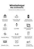 Teclado De Juego X85 ATTACK SHARK Inalámbrico Con Botones De Meta RGB Bluetooth Tri-Modo Mecánico Hot-Swap/Poder Duradero - details 1