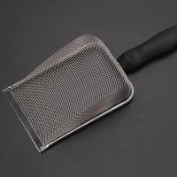 Cuchara De Arena Para Gatos Fine Pores De Acero Inoxidable Resistente Al Rusticidad Tamaño 2X2mm Para Limpieza De Residuos De Mascotas - details 7