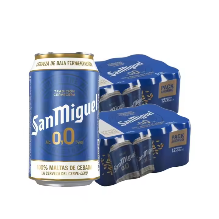 PACK de 24 - Cerveza San Miguel 0,0 24 x 33 cl - 1