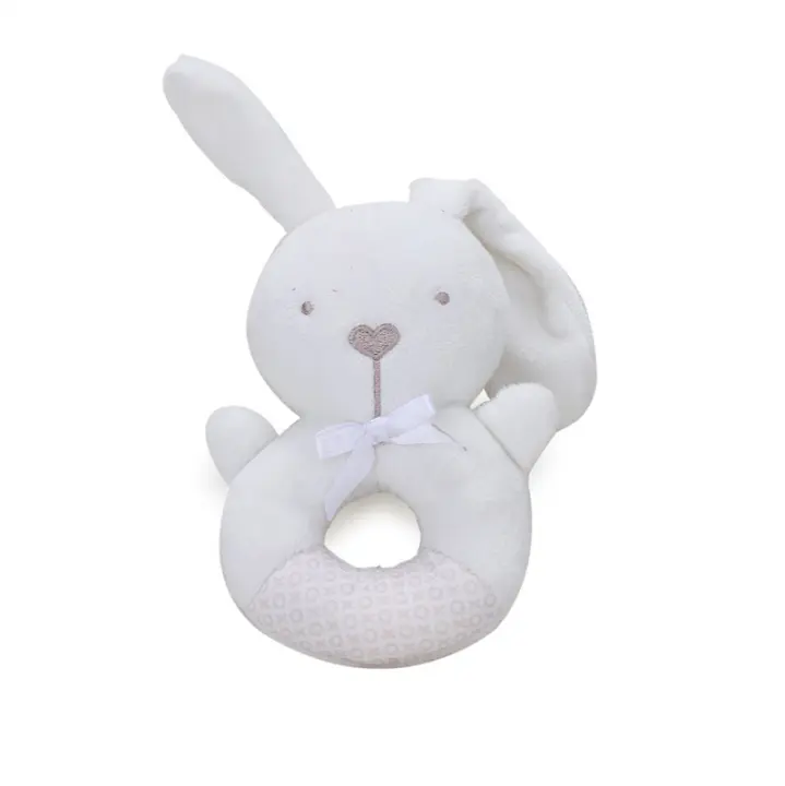 Juguete de campana de mano con forma de animal creativo de dibujos animados, anillo de mano con forma de conejo, civeta, gato, palo de mano, sonido de llamada BB, anillo de mano - 1
