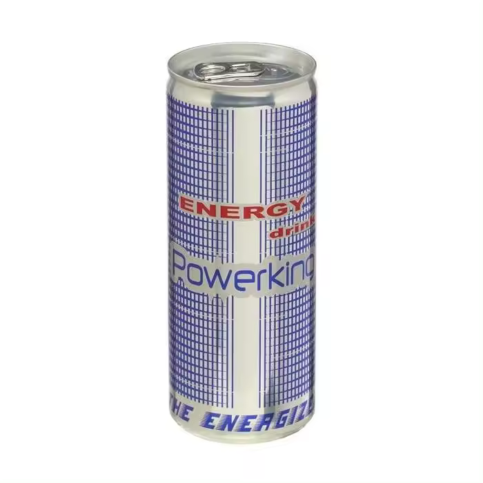 Bebida energetica nacional powerking original manzana melon y piña coco caja 24unidades surtidos de modelos a elegir - 1