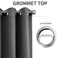2PCS Cortinas De Isolación Térmica Con Ojales Para Decoración De Hogar Oficina Y Dormitorio Alta Ocultación (70-90%) Material 100% Poliéster - details 2