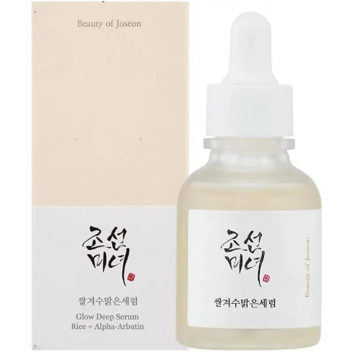 Beauty of Joseon Glow Deep Serum Rice + Alpha-Arbutin 30ml - Sérum Iluminador y Antimanchas con 68% de Agua de Arroz y 2% de Alpha-Arbutina – Unifica el Tono, Aporta Luminosidad y Mejora la Textura de la Piel – Ideal para Manchas, Tono Apagado y Piel Sens - 1