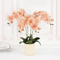1pc Arco De Mariposa De Seda Con 9 Cabezas Orquídea Falsa 69/100CM Para Decoración De Hogar Y Bodas Flores Artificiales Para Decoración Interior - details 8