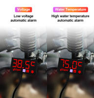 Reloj Digital Para Motocicleta 3 En 1 Con Medidor De Temperatura Del Aire Y Agua Voltaje Y Velocidad De Rotación De La Cabeza - details 4