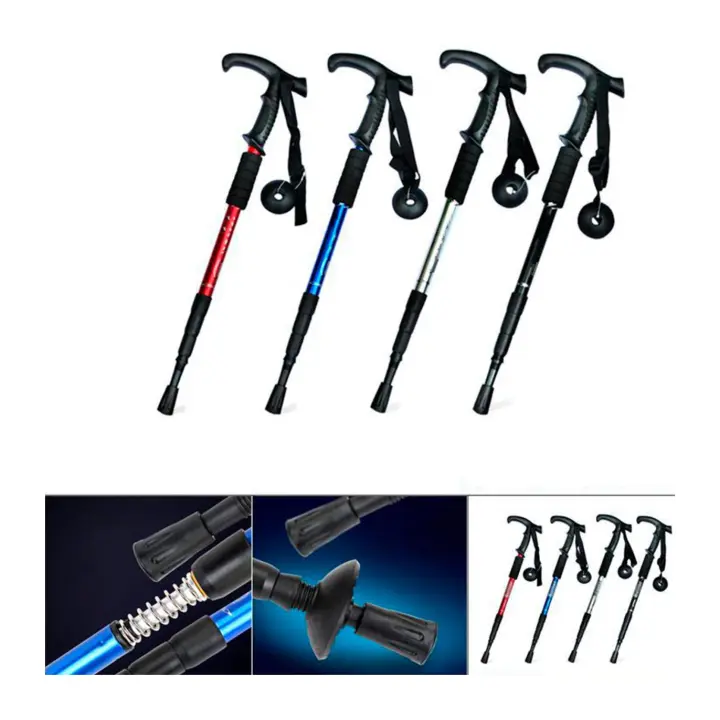 Sanda Bastón Telescópico de Trekking Ultraligero 65-135 Cm - Soporte Sólido - 1