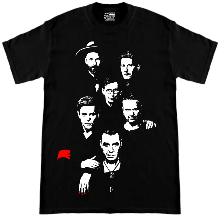 Camiseta Negra Manga Corta Banda Alemana Richard Algodon Unisex Z. Musica Kruspe Rock Metal Industrial - 1