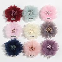 10PCS Flores Artificiales De Tela 4CM 1.5" Para Vestido Boda Bouquet Joyería Accesorios Broche Producción Ropa Hecho En China Zhejiang - details 0