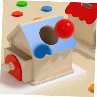 Juguetes De Madera Puzzle 2 En 1 Caja De Moneda Casa Juego De Objetos Permanencia Martillo Caja Caja De Bola Macarón Caja De Bola Batería Caja De Cajón - details 4