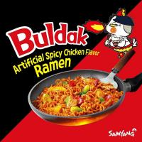 Ramen Buldak Hot Chicken Original，Samyang ，pack de 5 paquetes(5*140g ),Ramen Coreano Muy Picante. - details 0