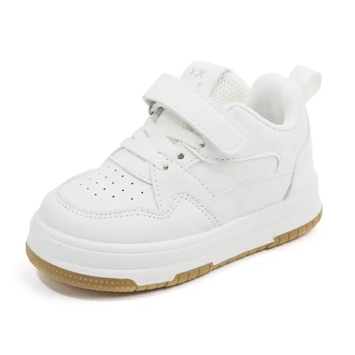 Zapatos Blancos Para Niños Antideslizantes Ligeros Sport Primavera Suela Suave Casual Unisex Talla True Todas las Temporadas - 1