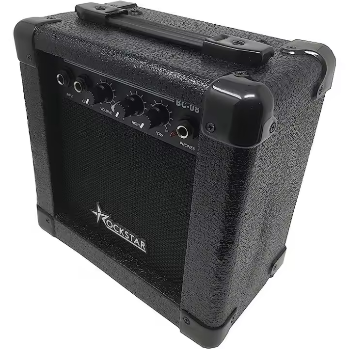 ROCKSTAR MUSIC Amplificador de Guitarra Rockstar BC08 con Efecto Overdrive - 1