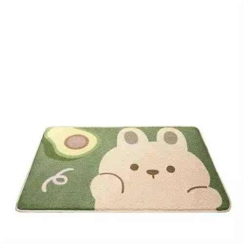 Alfombra absorbente de cashemir para baño, alfombra antideslizante y resistant to La suciedad para Puerta de baño, alfubra para Puerta de unodoro - 1