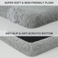 Cama De Perro Rectangular De Peluche Suave Y Cálida Para Invierno Almohadilla De Descanso Para Mascotas Material De Algodón Cubierta Lavable - details 5