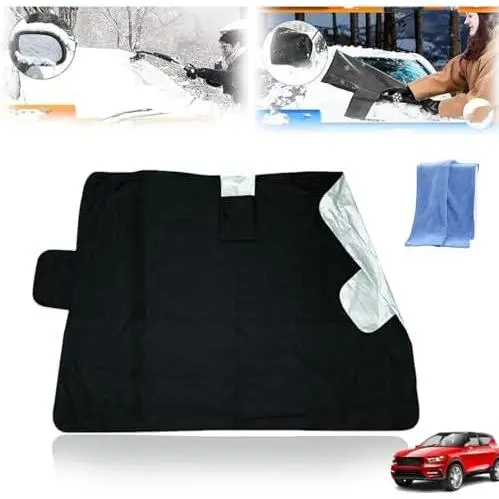 Weatherforce 360 - Parasol para todo tipo de clima, paquete de 2, para todas las estaciones, para parabrisas y nieve, para todos los coches, protege del calor, la nieve y las heladas - 1