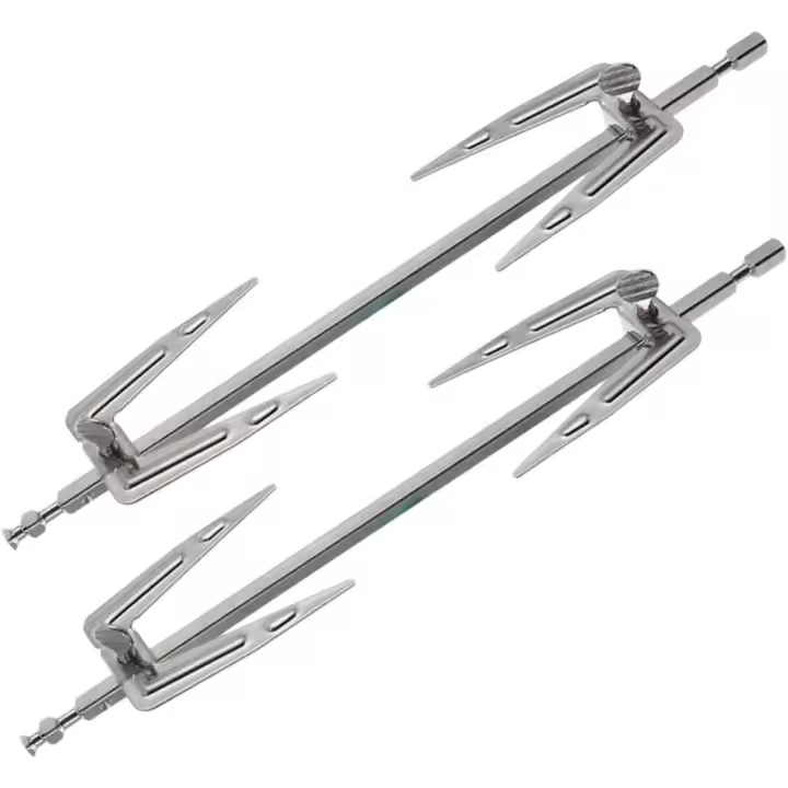 Tenedores para parrilla de acero inoxidable para barbacoa, tenedores giratorios para alimentos, juego de herramientas para asar pollo - 1